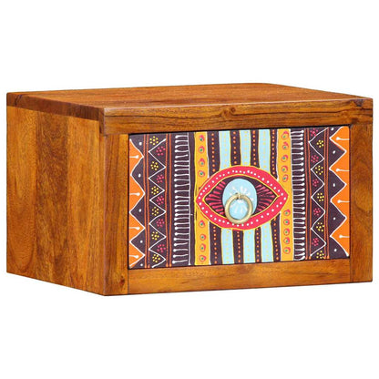 vidaXL Bedside Cabinet with Drawer 2 pcs Brown 35 x 30 x 22 cm