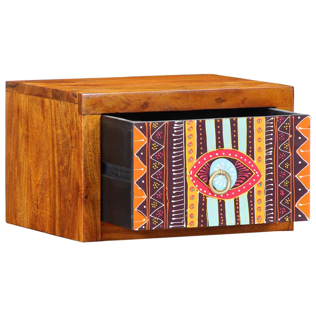 vidaXL Bedside Cabinet with Drawer 2 pcs Brown 35 x 30 x 22 cm