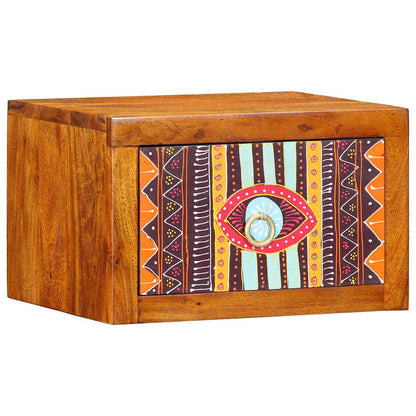 vidaXL Bedside Cabinet with Drawer 2 pcs Brown 35 x 30 x 22 cm