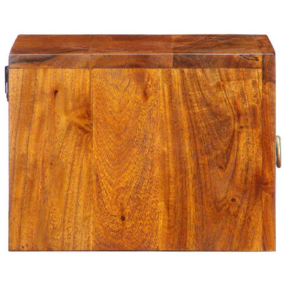 vidaXL Bedside Cabinet with Drawer 2 pcs Brown 35 x 30 x 22 cm