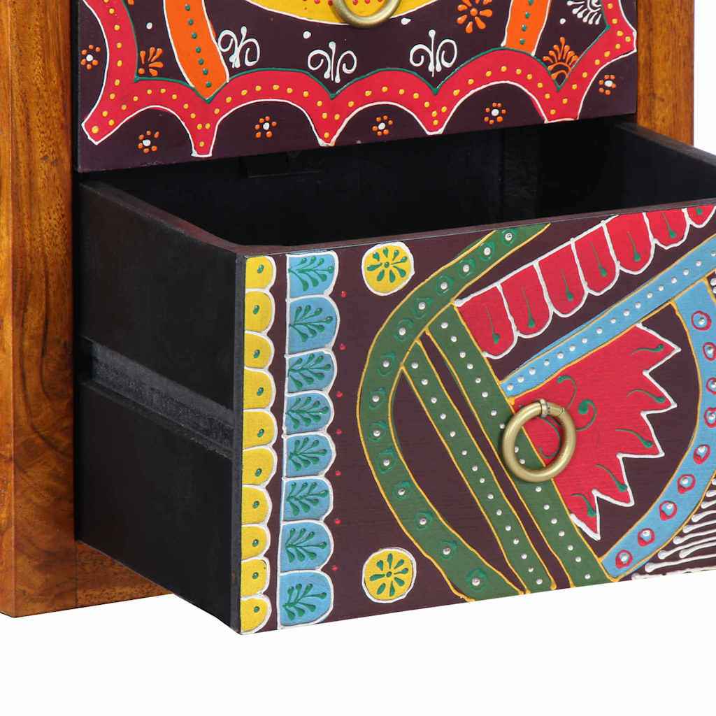 vidaXL Bedside Cabinet Brown 35 x 30 x 40 cm Solid Acacia Wood