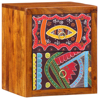 vidaXL Bedside Cabinet Brown 35 x 30 x 40 cm Solid Acacia Wood