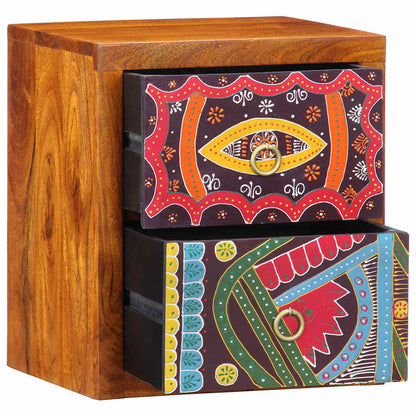 vidaXL Bedside Cabinet Brown 35 x 30 x 40 cm Solid Acacia Wood