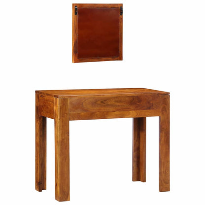 vidaXL Dressing Table Brown 90 x 45 x 75 cm Solid Acacia Wood