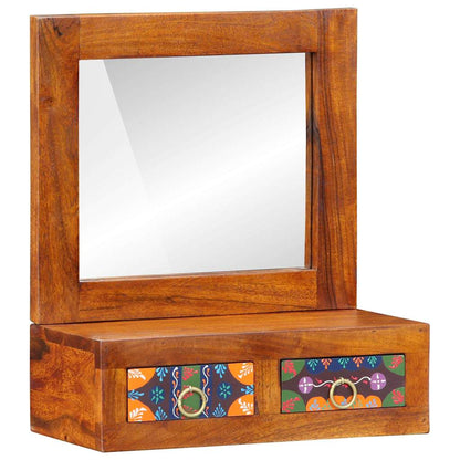 vidaXL Wall Cabinet Brown 40 x 20 x 50 cm Solid Acacia Wood