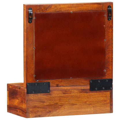 vidaXL Wall Cabinet Brown 40 x 20 x 50 cm Solid Acacia Wood