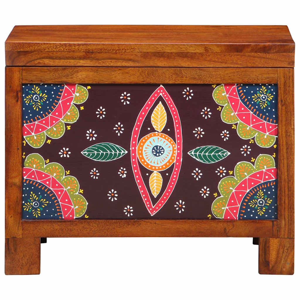vidaXL Storage Box Multicolour 50 x 30 x 40 cm Solid acacia wood