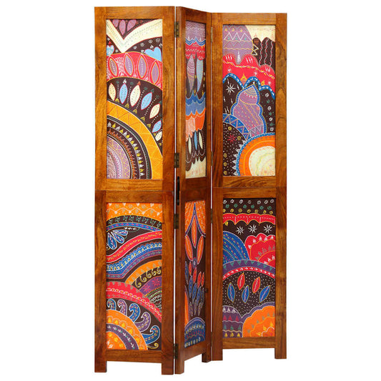 vidaXL Room Divider Honey Brown 105 x 1.5 x 160 cm Solid Acacia Wood