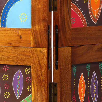 vidaXL Room Divider Honey Brown 105 x 1.5 x 180 cm Solid Acacia Wood