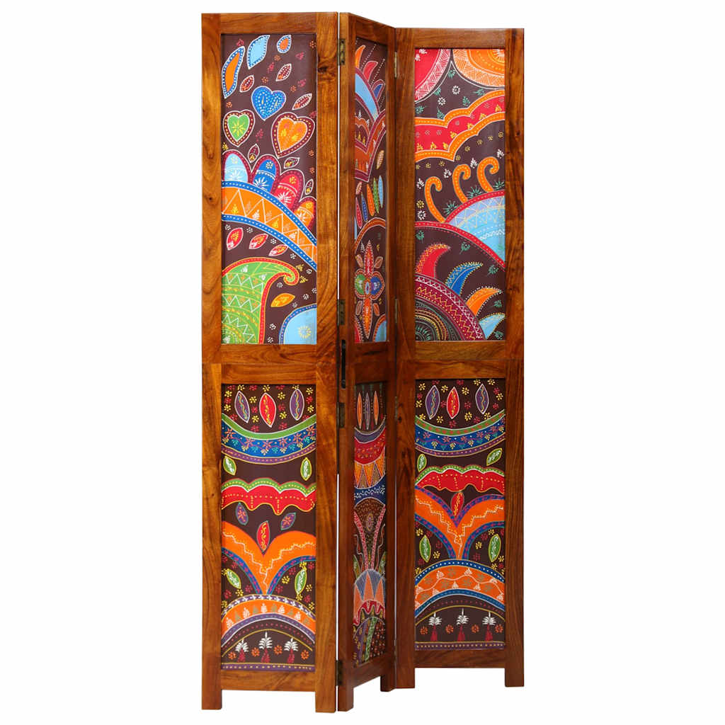 vidaXL Room Divider Honey Brown 105 x 1.5 x 180 cm Solid Acacia Wood
