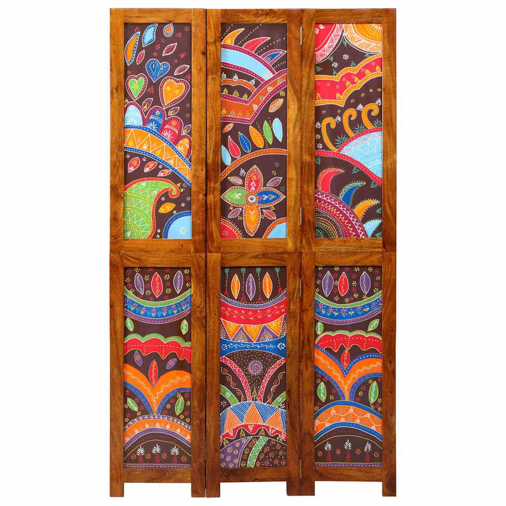 vidaXL Room Divider Honey Brown 105 x 1.5 x 180 cm Solid Acacia Wood