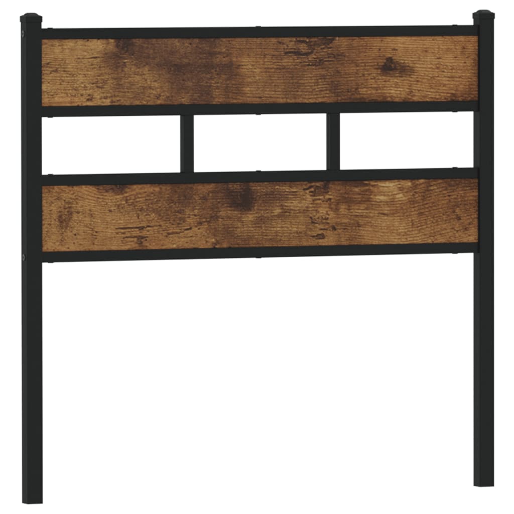 vidaXL Replace Headboard Smoked Oak 75 cm Iron and Engineered Wood
