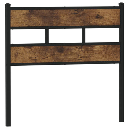 vidaXL Replace Headboard Smoked Oak 75 cm Iron and Engineered Wood