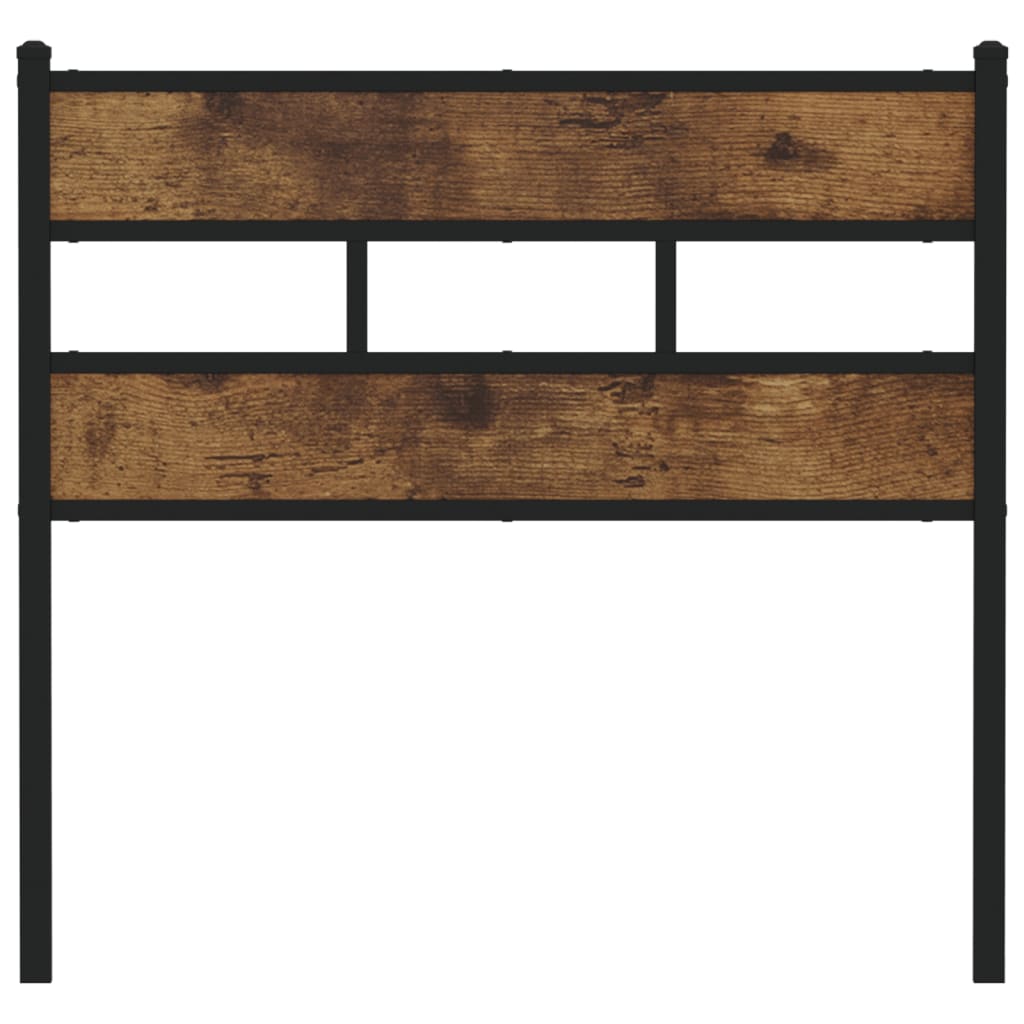 vidaXL Replace Headboard Smoked Oak 75 cm Iron and Engineered Wood