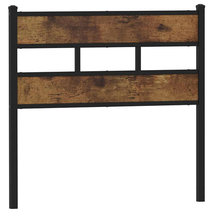 vidaXL Replace Headboard Smoked Oak 80 cm Iron and Engineered Wood