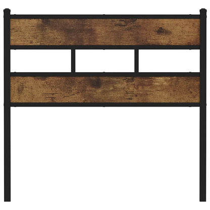 vidaXL Replace Headboard Smoked Oak 80 cm Iron and Engineered Wood