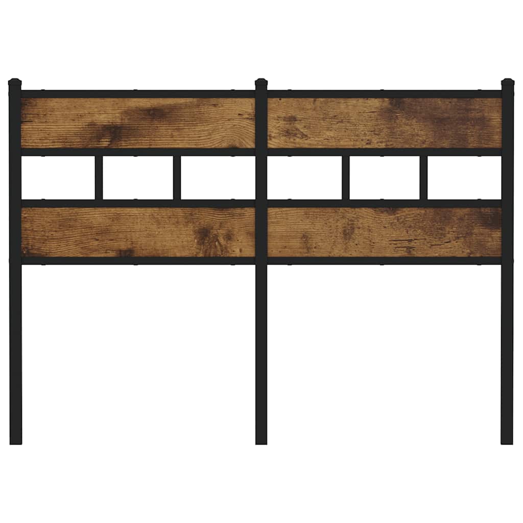 vidaXL Replace Headboard Smoked Oak 135 cm Iron and Engineered Wood