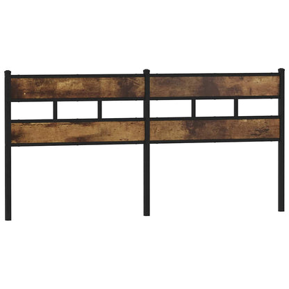 vidaXL Replace Headboard Smoked Oak 193 cm Iron and Engineered Wood