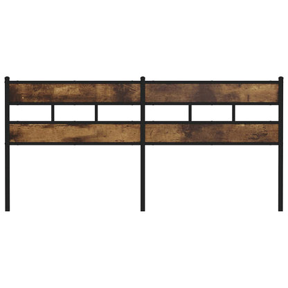 vidaXL Replace Headboard Smoked Oak 193 cm Iron and Engineered Wood