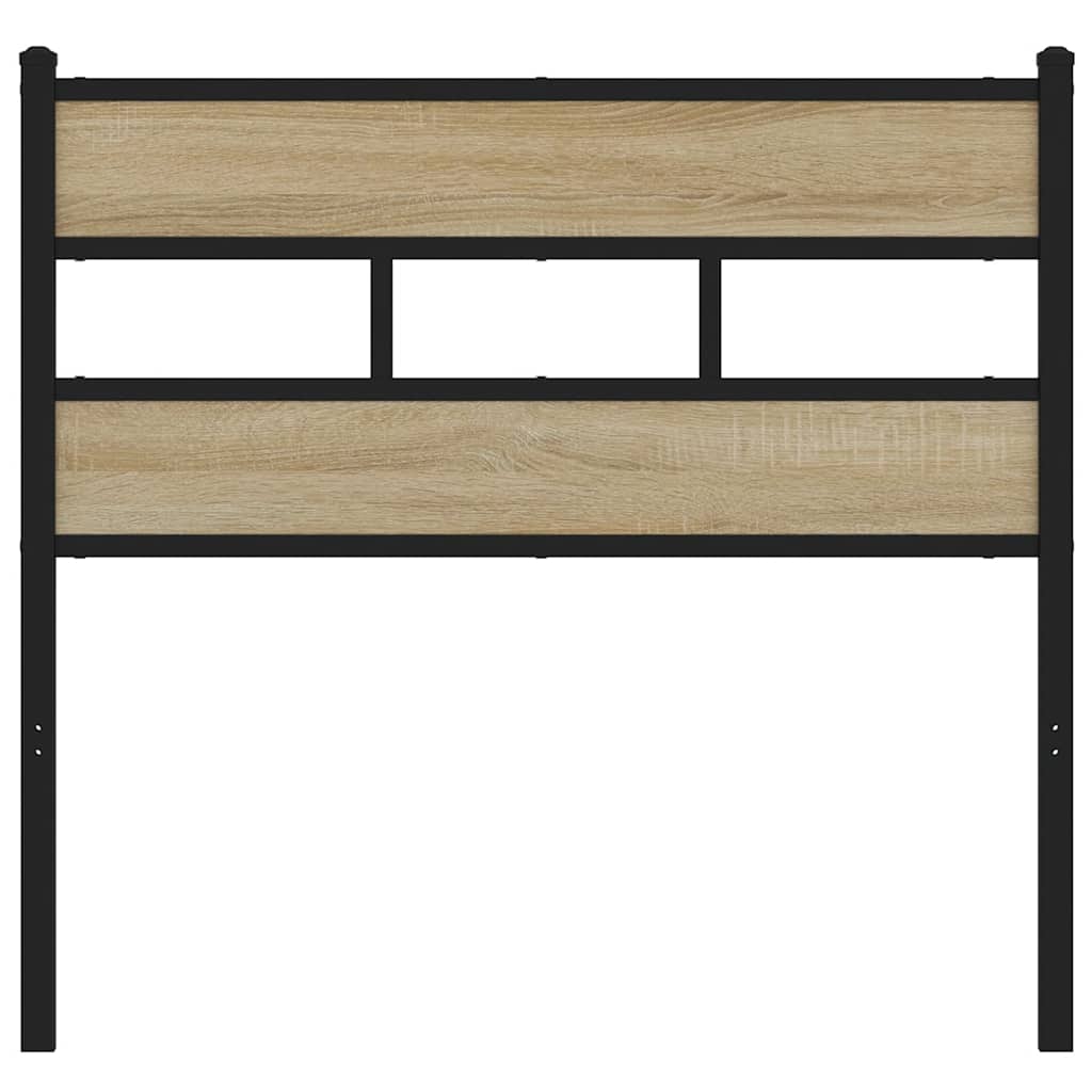 vidaXL Replace Headboard Sonoma Oak 80 cm Iron and Engineered Wood