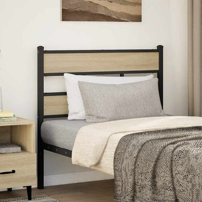 vidaXL Replace Headboard Sonoma Oak 90 cm Iron and Engineered Wood
