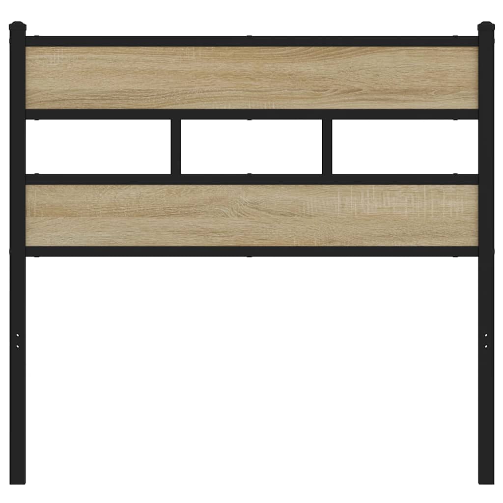 vidaXL Replace Headboard Sonoma Oak 107 cm Iron and Engineered Wood