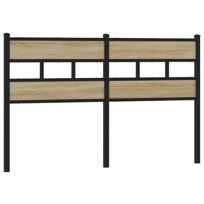 vidaXL Replace Headboard Sonoma Oak 135 cm Iron and Engineered Wood