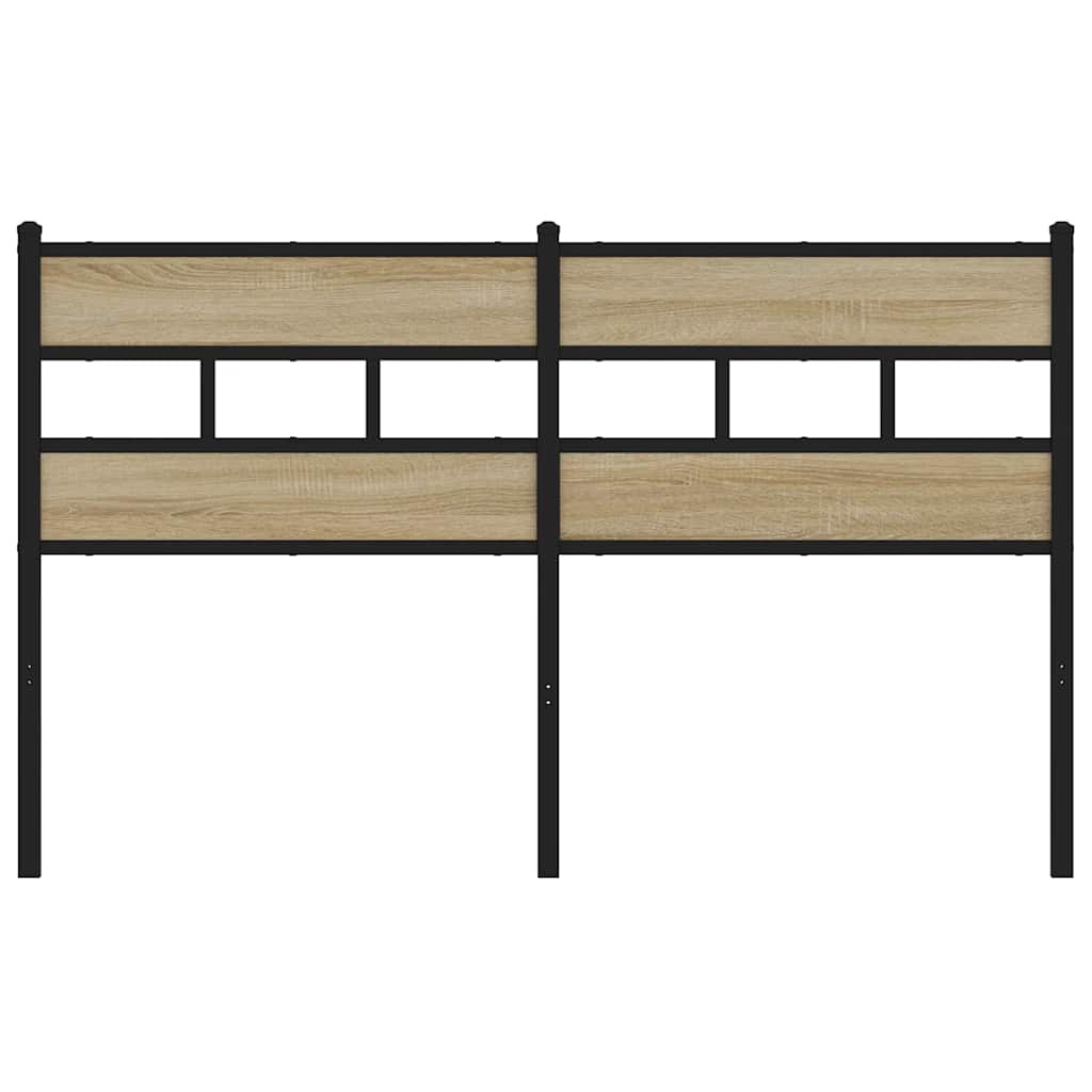 vidaXL Replace Headboard Sonoma Oak 140 cm Iron and Engineered Wood