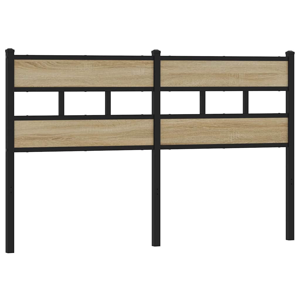 vidaXL Replace Headboard Sonoma Oak 150 cm Iron and Engineered Wood