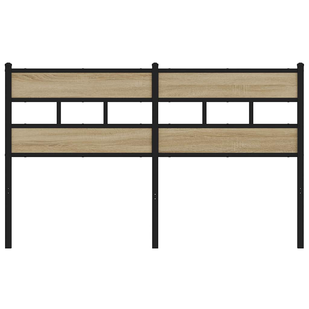 vidaXL Replace Headboard Sonoma Oak 150 cm Iron and Engineered Wood