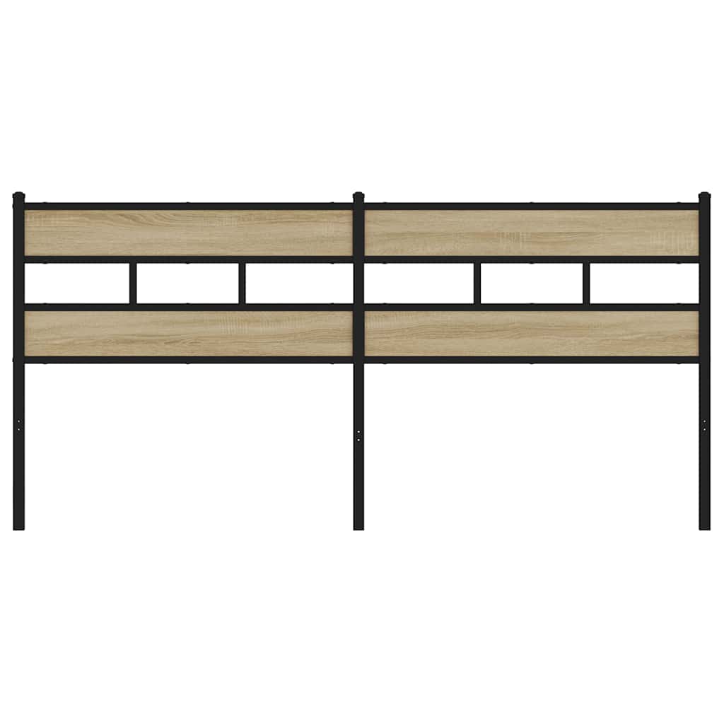 vidaXL Replace Headboard Sonoma Oak 180 cm Iron and Engineered Wood