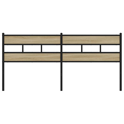 vidaXL Replace Headboard Sonoma Oak 180 cm Iron and Engineered Wood