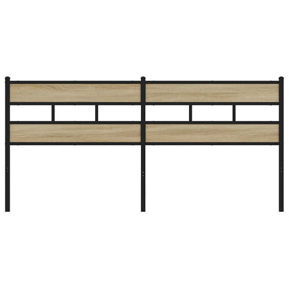 vidaXL Replace Headboard Sonoma Oak 193 cm Iron and Engineered Wood