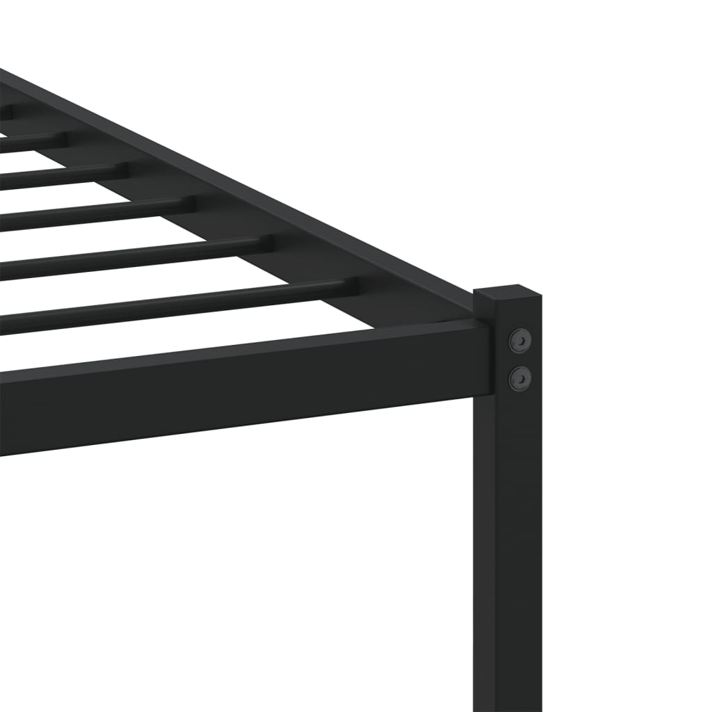 vidaXL Bed Frame without Mattress with Headboard Brown Oak 90x200 cm