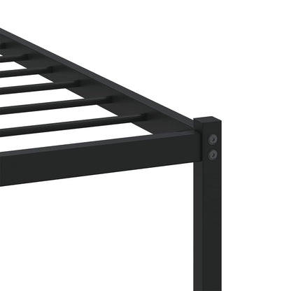 vidaXL Bed Frame without Mattress with Headboard Brown Oak 107x203 cm