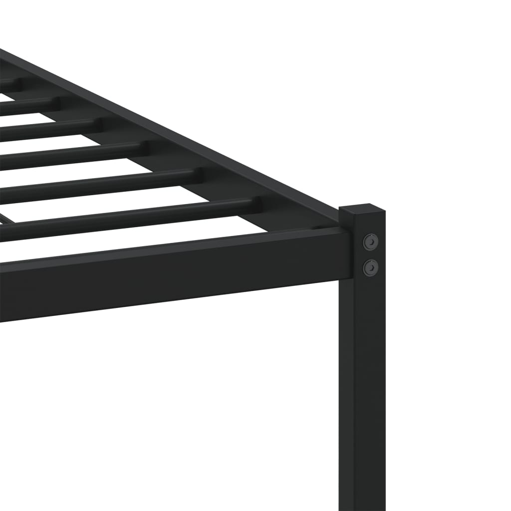 vidaXL Bed Frame without Mattress with Headboard Brown Oak 140x190 cm