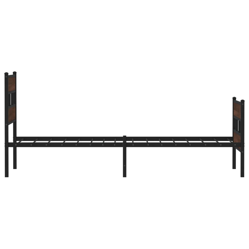vidaXL Bed Frame without Mattress with Headboard and Footboard 75x190 cm Small Single