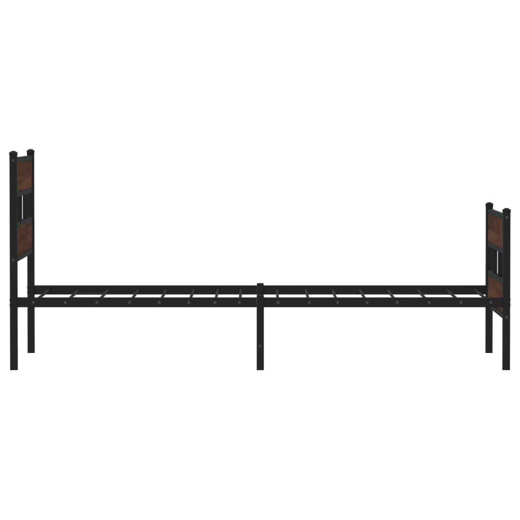 vidaXL Bed Frame without Mattress with Headboard and Footboard 107x203 cm