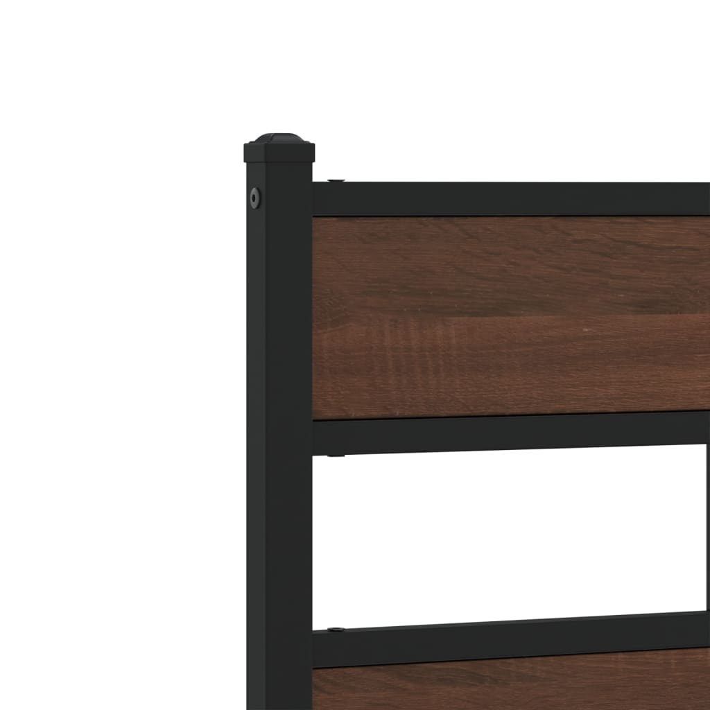 vidaXL Bed Frame without Mattress with Headboard and Footboard 107x203 cm