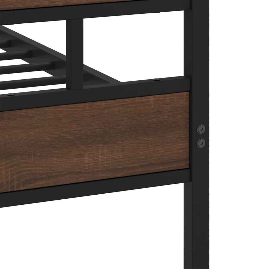 vidaXL Bed Frame without Mattress with Headboard and Footboard 120x190 cm Small Double