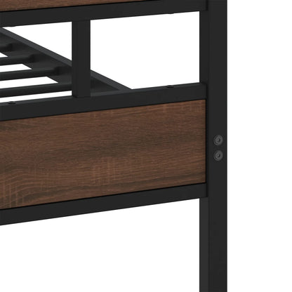 vidaXL Bed Frame without Mattress with Headboard and Footboard 120x190 cm Small Double