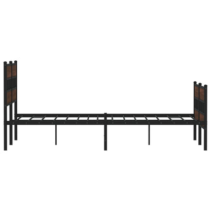 vidaXL Bed Frame without Mattress with Headboard and Footboard 137x190 cm