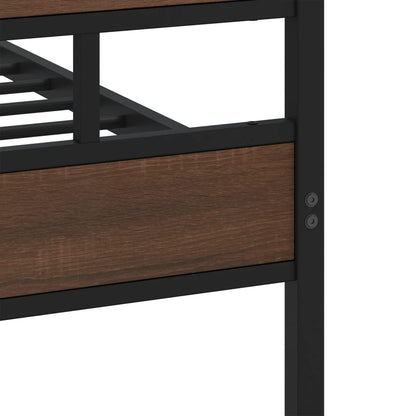 vidaXL Bed Frame without Mattress with Headboard and Footboard 137x190 cm