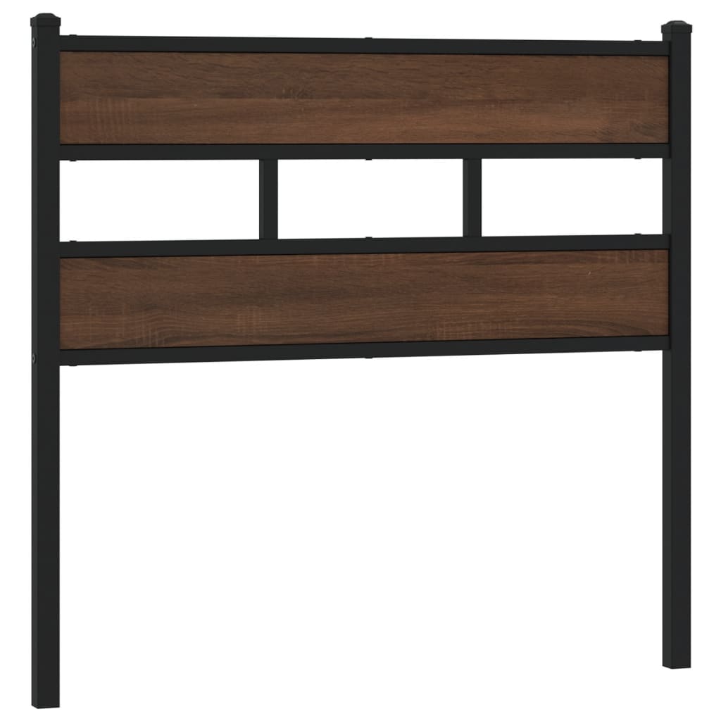 vidaXL Replace Headboard Brown Oak 100 cm Steel and Engineered Wood