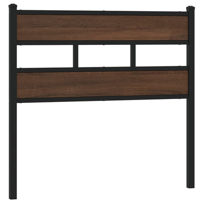 vidaXL Replace Headboard Brown Oak 100 cm Steel and Engineered Wood