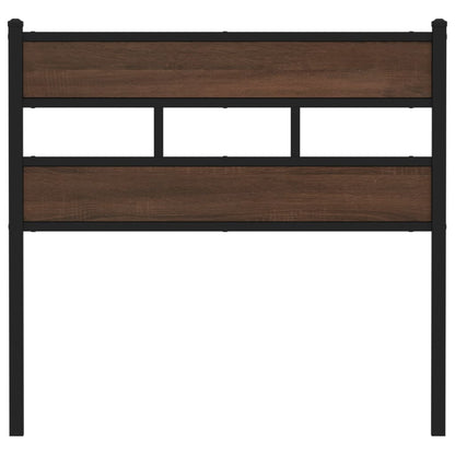 vidaXL Replace Headboard Brown Oak 100 cm Steel and Engineered Wood