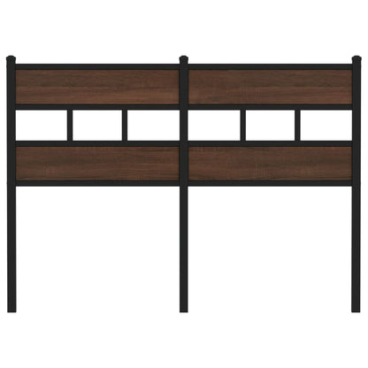 vidaXL Replace Headboard Brown Oak 120 cm Steel and Engineered Wood