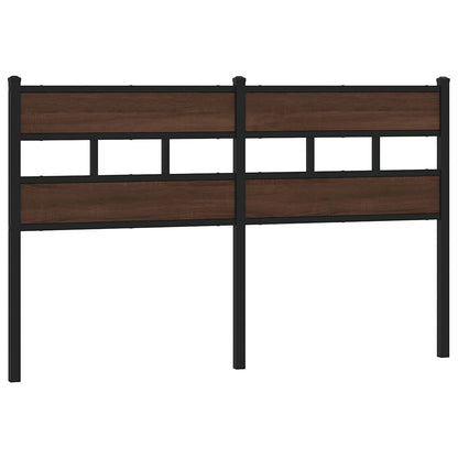vidaXL Replace Headboard Brown Oak 140 cm Steel and Engineered Wood