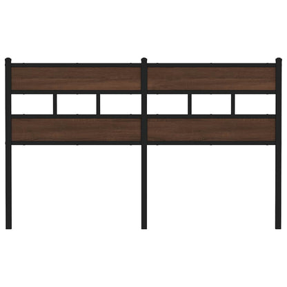 vidaXL Replace Headboard Brown Oak 140 cm Steel and Engineered Wood