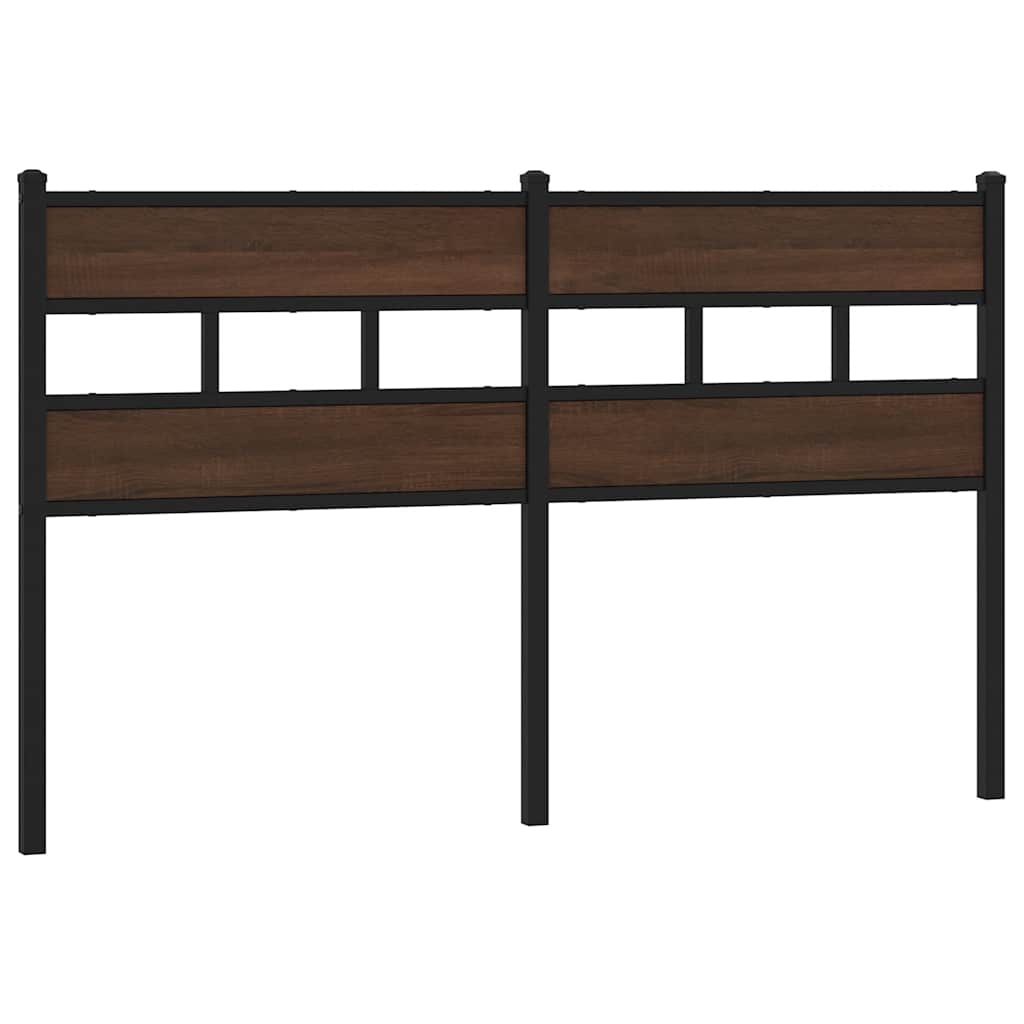 vidaXL Replace Headboard Brown Oak 160 cm Steel and Engineered Wood